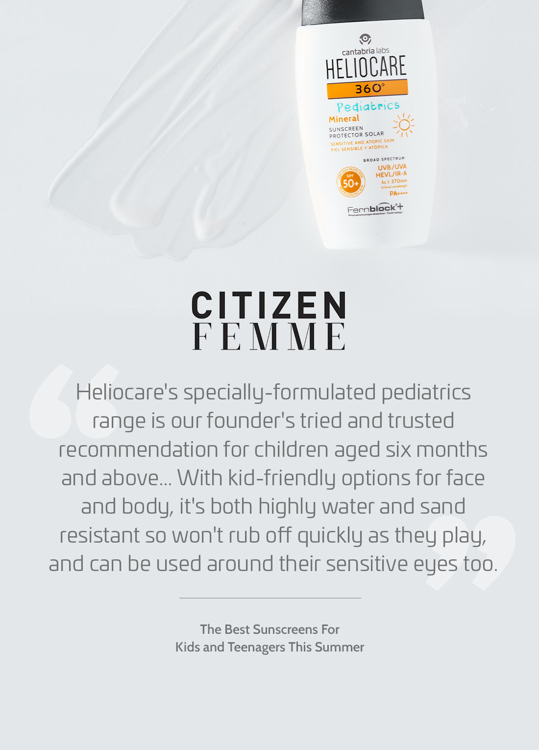HELIOCARE 360° Pediatrics Mineral SPF50+