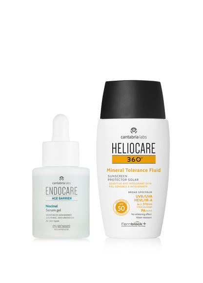 ENDOCARE AGE BARRIER Niacinal Serum & HELIOCARE 360° Sunscreen