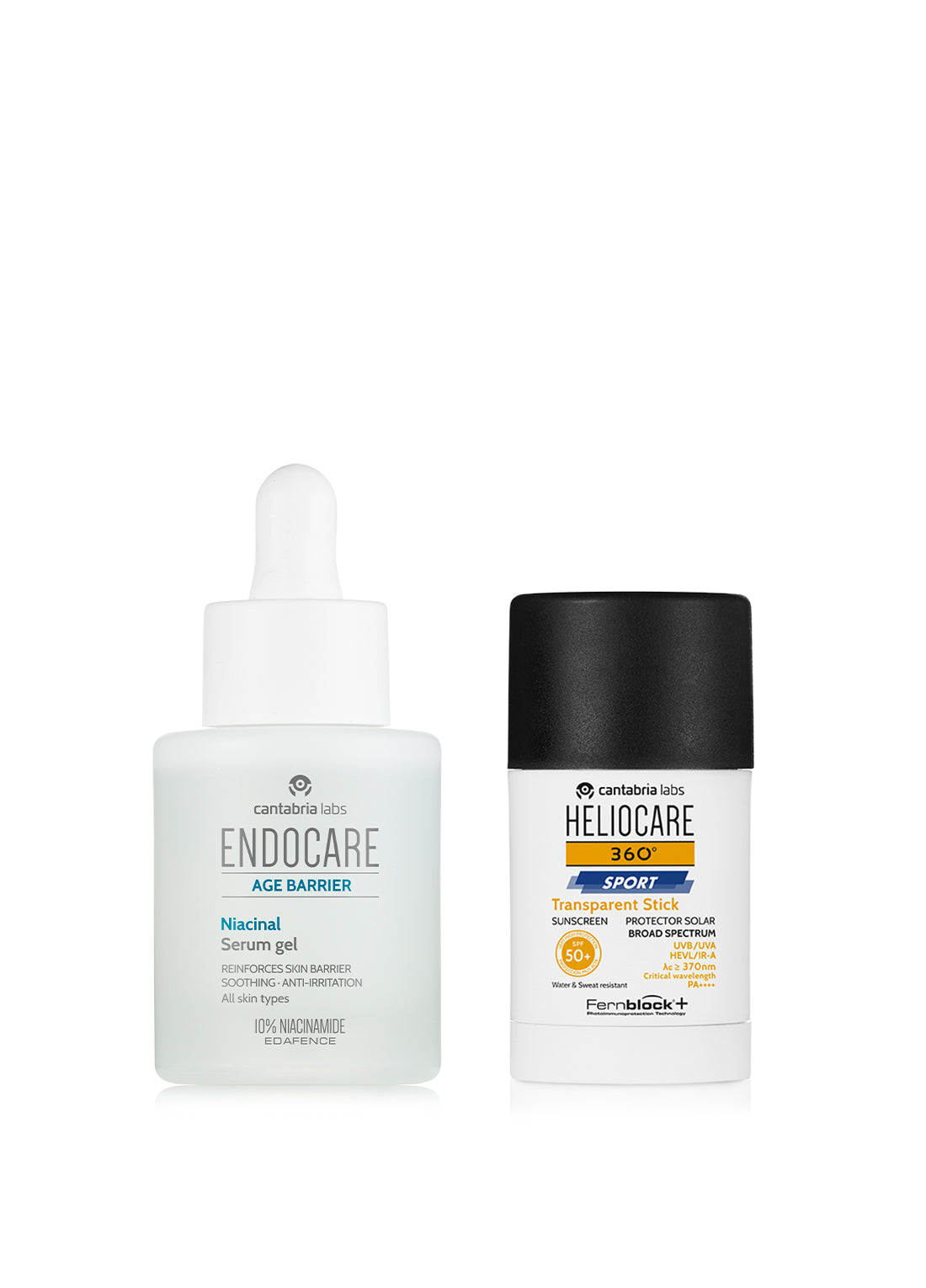 ENDOCARE AGE BARRIER Niacinal Serum & HELIOCARE 360° Sunscreen
