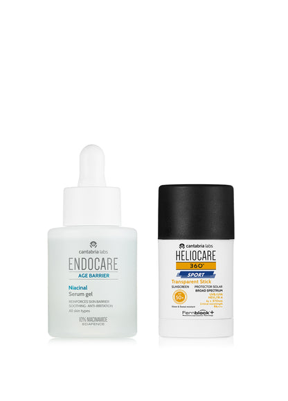 ENDOCARE AGE BARRIER Niacinal Serum & HELIOCARE 360° Sunscreen