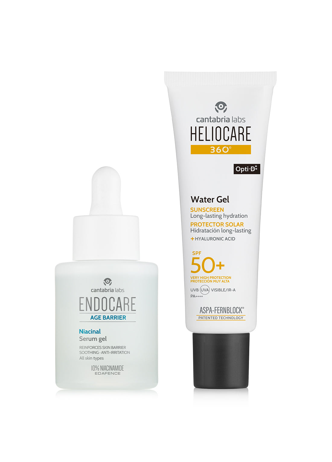 ENDOCARE AGE BARRIER Niacinal Serum & HELIOCARE 360° Sunscreen